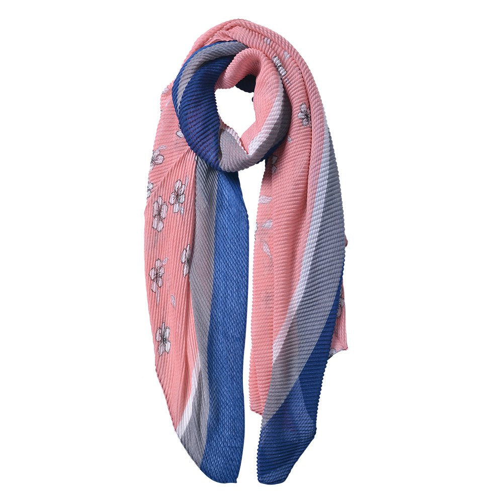 Sjaal Dames Print 85x180 cm Roze Synthetisch Shawl Dames