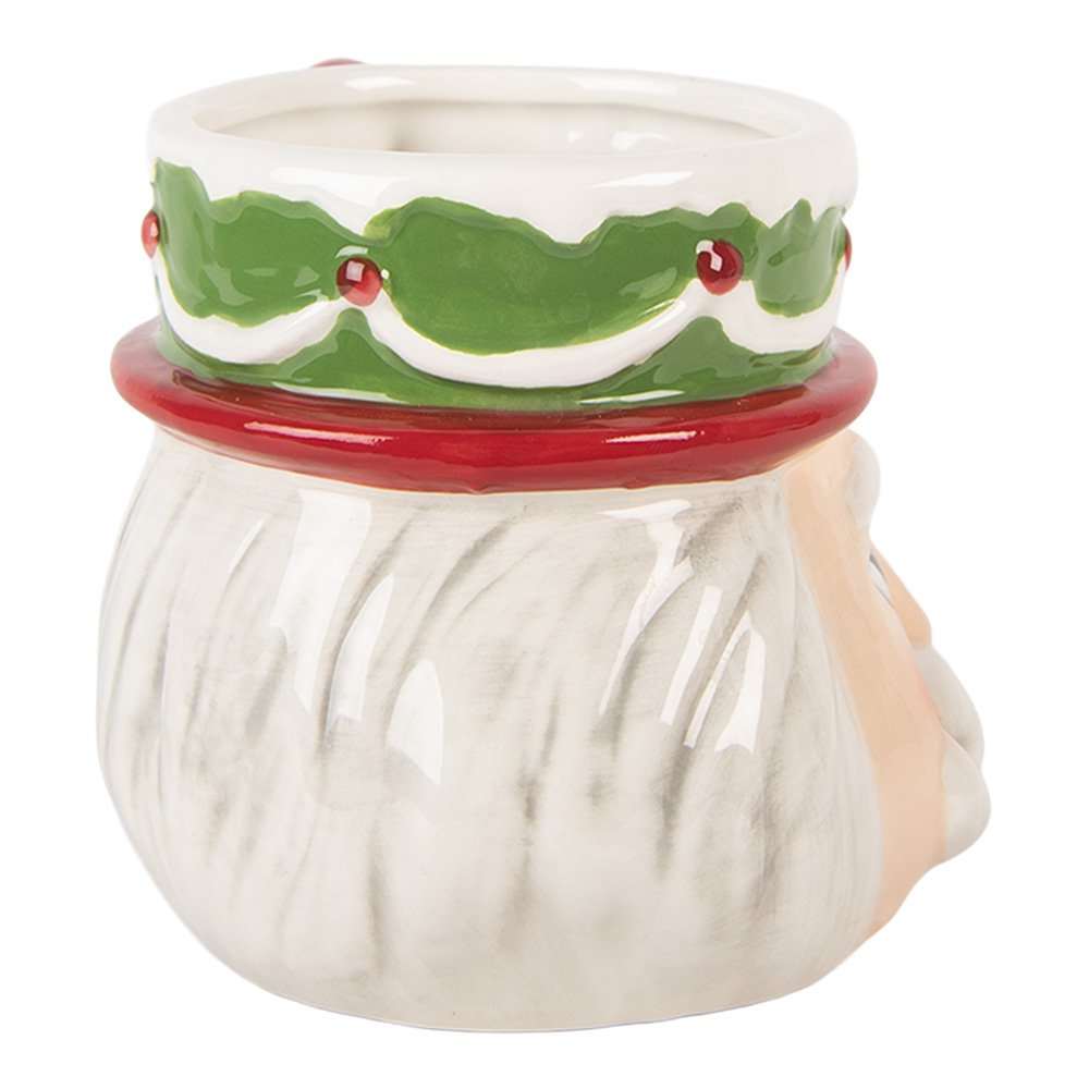 Mok 550 ml Beige Keramiek Kerst