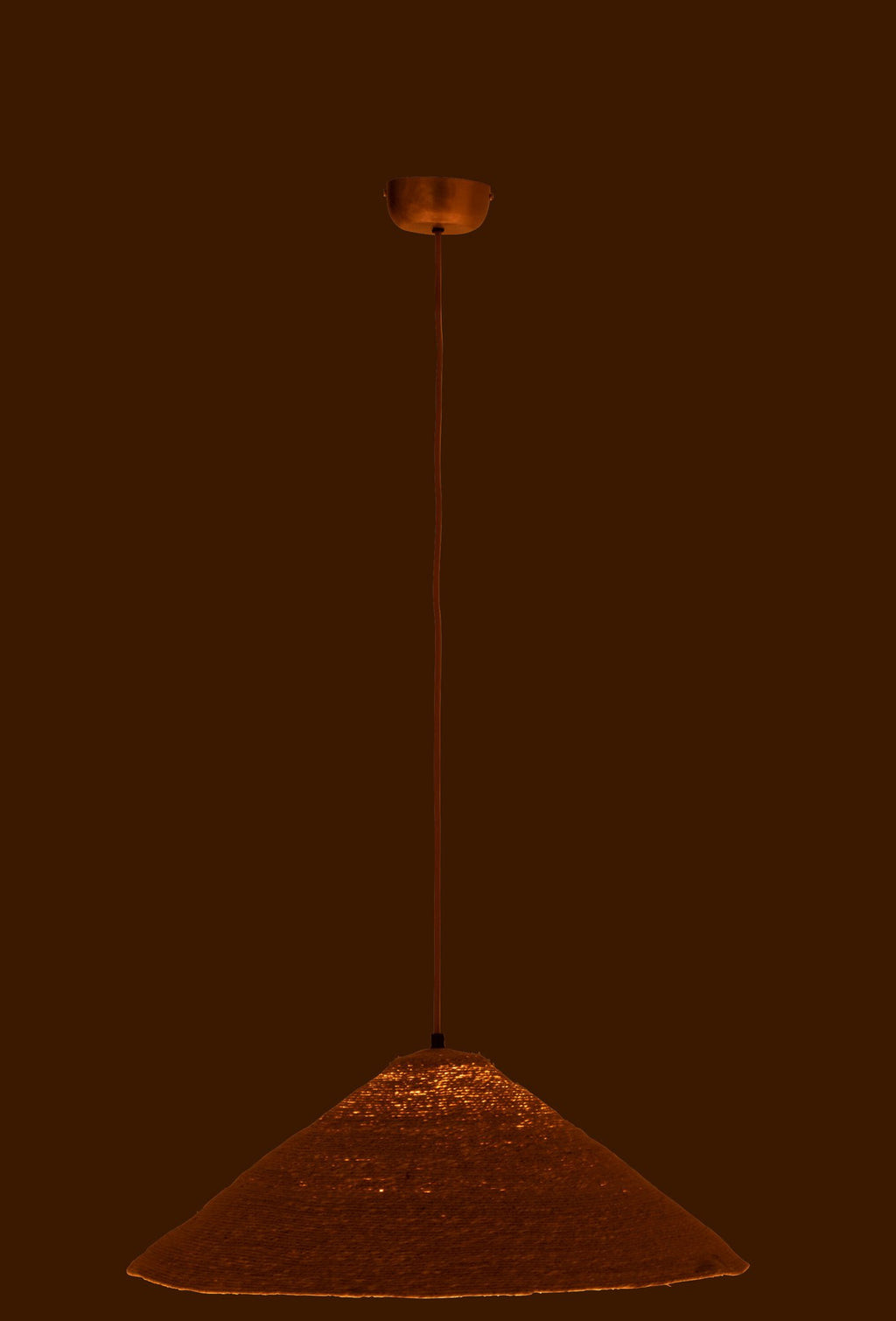 J-Line hangende Lamp Hoed Moonj - jute - naturel - small