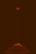 J-Line hangende Lamp Hoed Moonj - jute - naturel - small