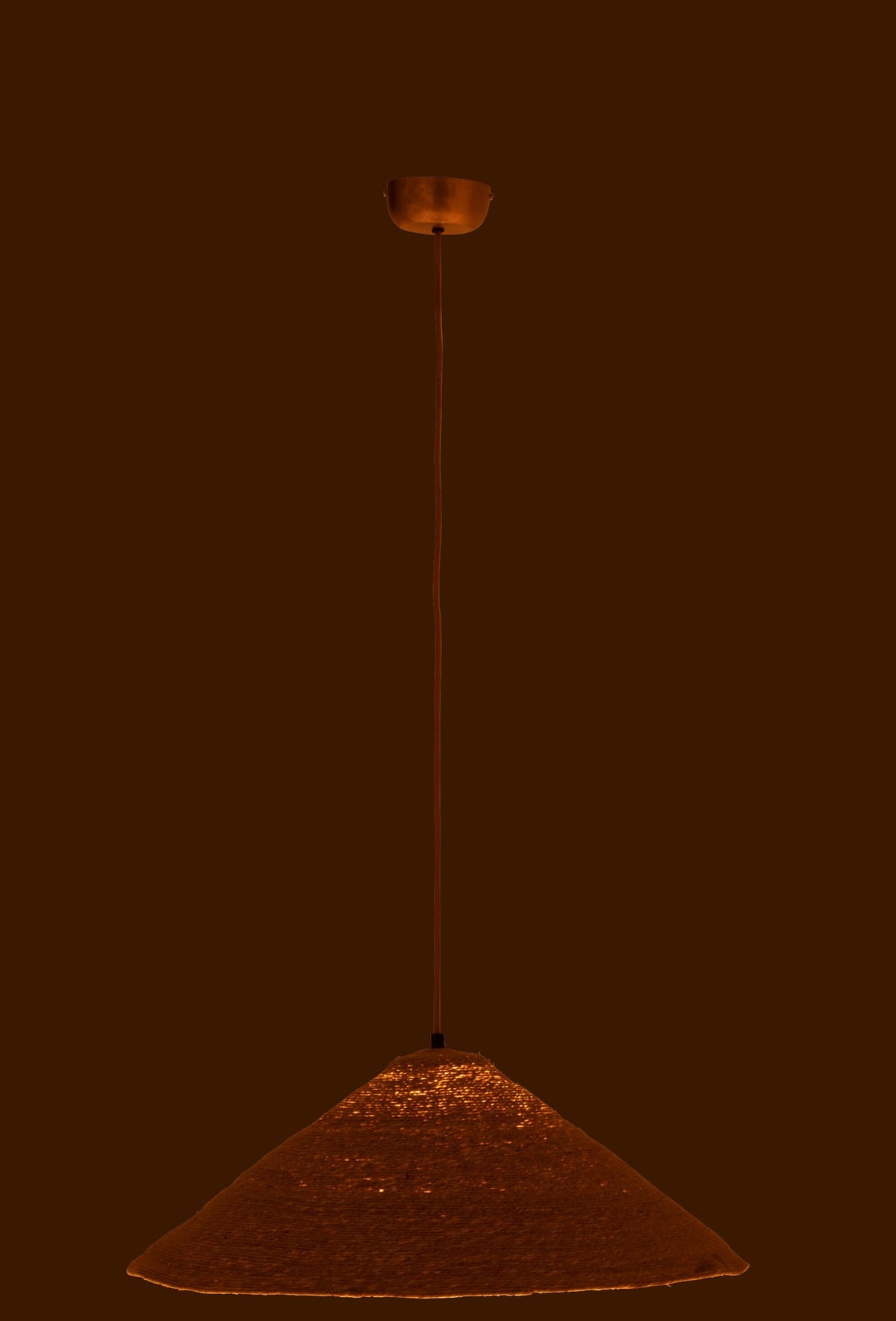J-Line hangende Lamp Hoed Moonj - jute - naturel - small