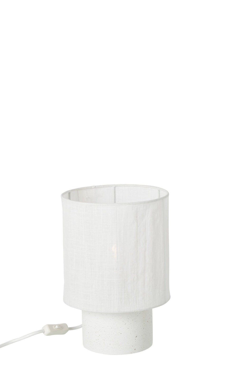 J-Line Tafellamp - cement - wit - small