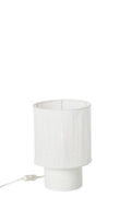 J-Line Tafellamp - cement - wit - small