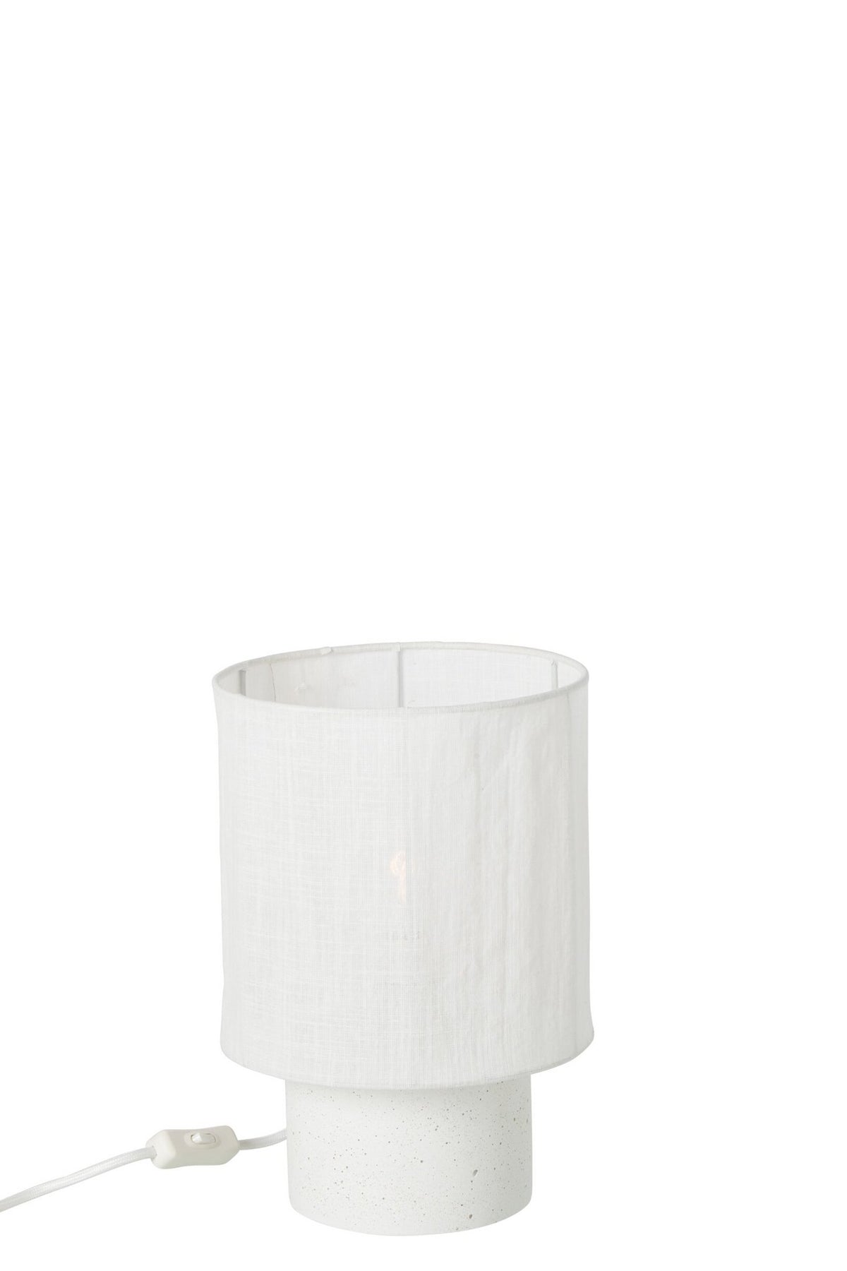 J-Line Tafellamp - cement - wit - small
