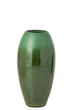 J-Line vloervaas - keramiek - donkergroen/turquoise - medium