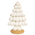 Kerstdecoratie Kerstboom 17x11x26 cm Beige Polyresin