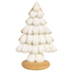 Kerstdecoratie Kerstboom 17x11x26 cm Beige Polyresin