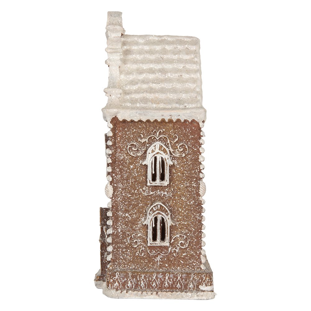 Gingerbread house met LED 3 x AAA Bruin Kunststof
