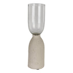 Candlestick Kuzumaki taupe 10x10x37 cm