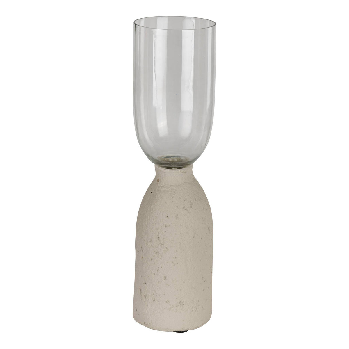 Candlestick Kuzumaki taupe 10x10x37 cm