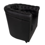 Fauteuil met Armleuning 80x75x72 cm Zwart Kunstleer