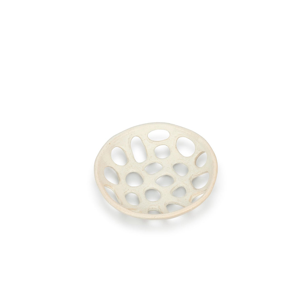 Decoratieve schaal 20,5xH4cm beige Nomad