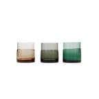 Glas 31,5cl grijs Mono - Set van 2