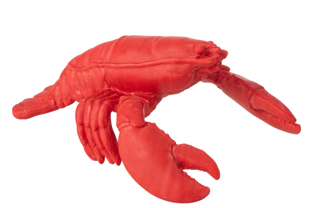 J-Line decoratie Kreeft - polyresin - rood