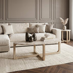 Marmeren salontafel créme - 120x60x38 cm