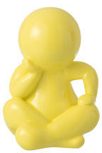 J-Line decoratie Beeldje Marcel - polyresin - geel