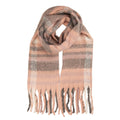 Wintersjaal Dames 50x210 cm Roze Textiel