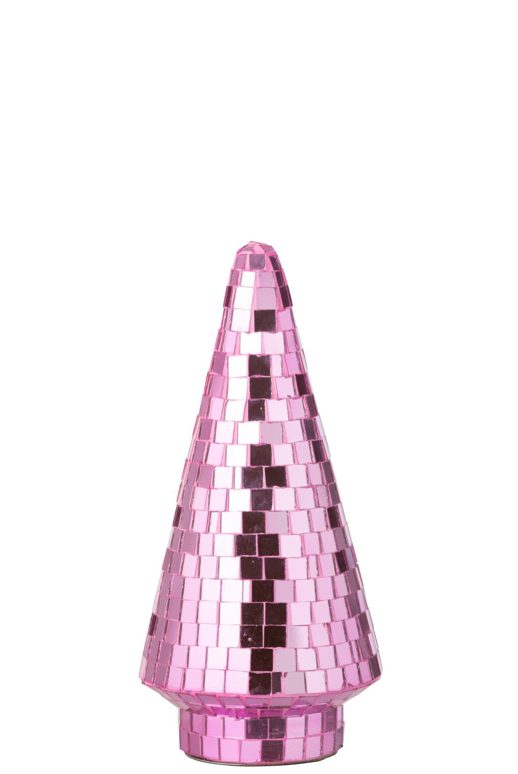 J-Line decoratie Boom Spiegel - glas - rose - M