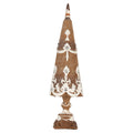 Decoratie Kerstboom Ø 9x31 cm Bruin Kunststof