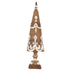 Decoratie Kerstboom Ø 9x31 cm Bruin Kunststof