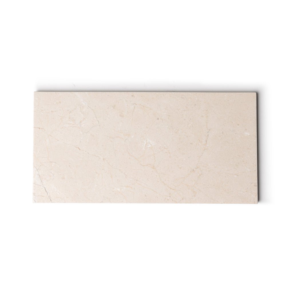 Marmer dienblad rechthoek M beige 15x30cm
