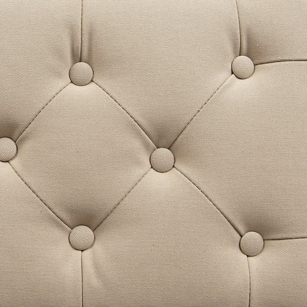 Bankje 67x44x60 cm Bruin Beige Hout
