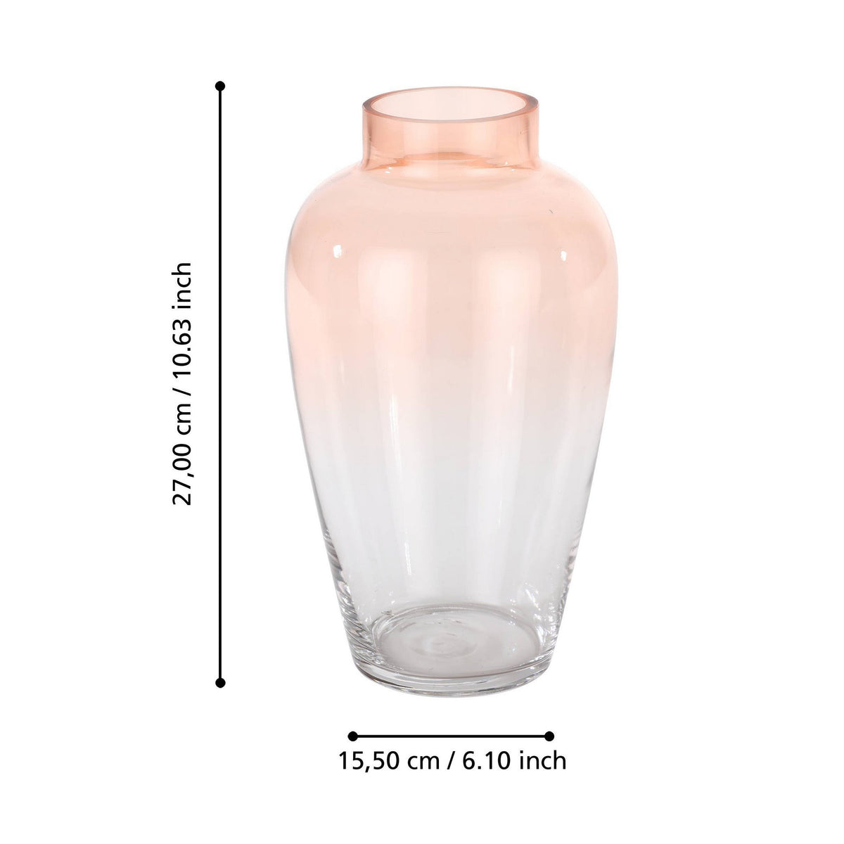 Vaas Kenyasi Roze 15,5x27cm