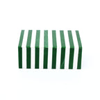 Groen Gestreepte Hars Opbergdoos Moderne MDF Decor Organizer