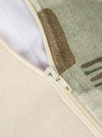 Set van 2 - Kussenslopen met meerkleurige accenten – Decoratief huislinnen – Duurzame mix van polylinnen – Gemakkelijk in onderhoud – 40 cm x 40 cm