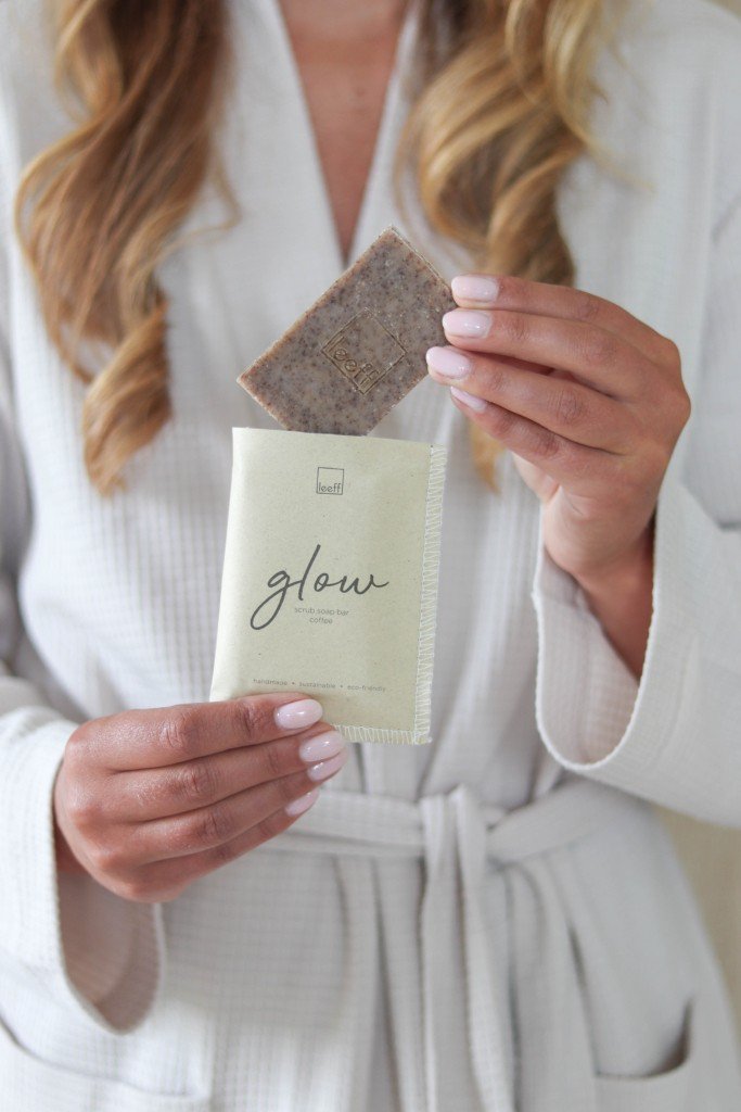 Leeff Scrub soap bar coffee