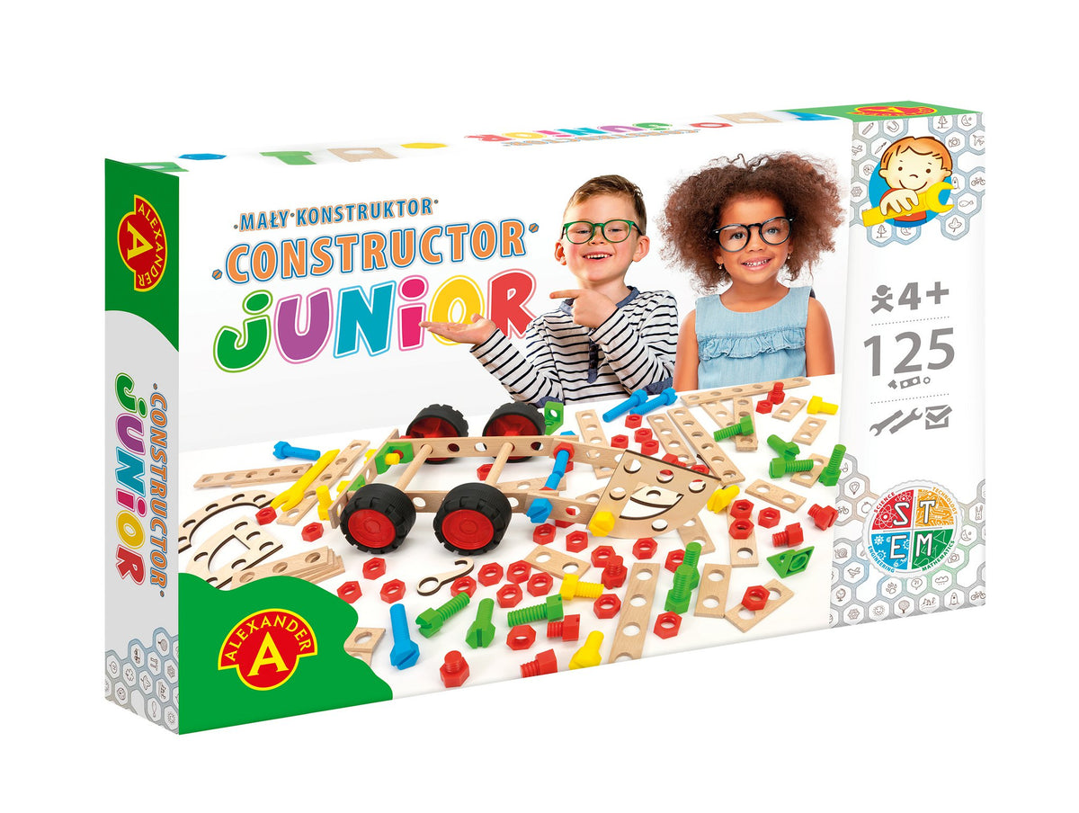Constructieset Constructor Junior van hout- 125 onderdelen