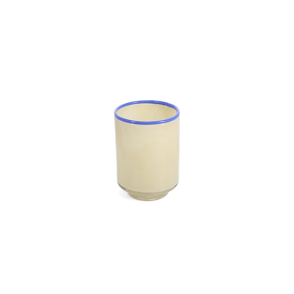 Vaas 10,5xH14cm crème wit Milo