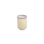 Vaas 10,5xH14cm crème wit Milo