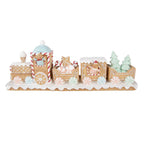 Kerstdecoratie Beeld Trein 47x10x17 cm Bruin Kunststof