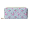 Portemonnee 10x19 cm Groen Roze Roosjes