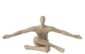 J-Line Beeld Open Arm Resin Beige