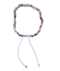 Dames armband Rhodoniet 4 mm hartjes
