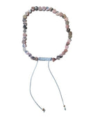 Dames armband Rhodoniet 4 mm hartjes