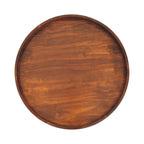 Massief houten Crescent Kastanje salontafel, bruin