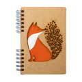 Duurzaam Houten Notitieboek – Komoni – Andy Westface – Fox – Little Fire – Vos – Gerecycled papier – Navulbaar