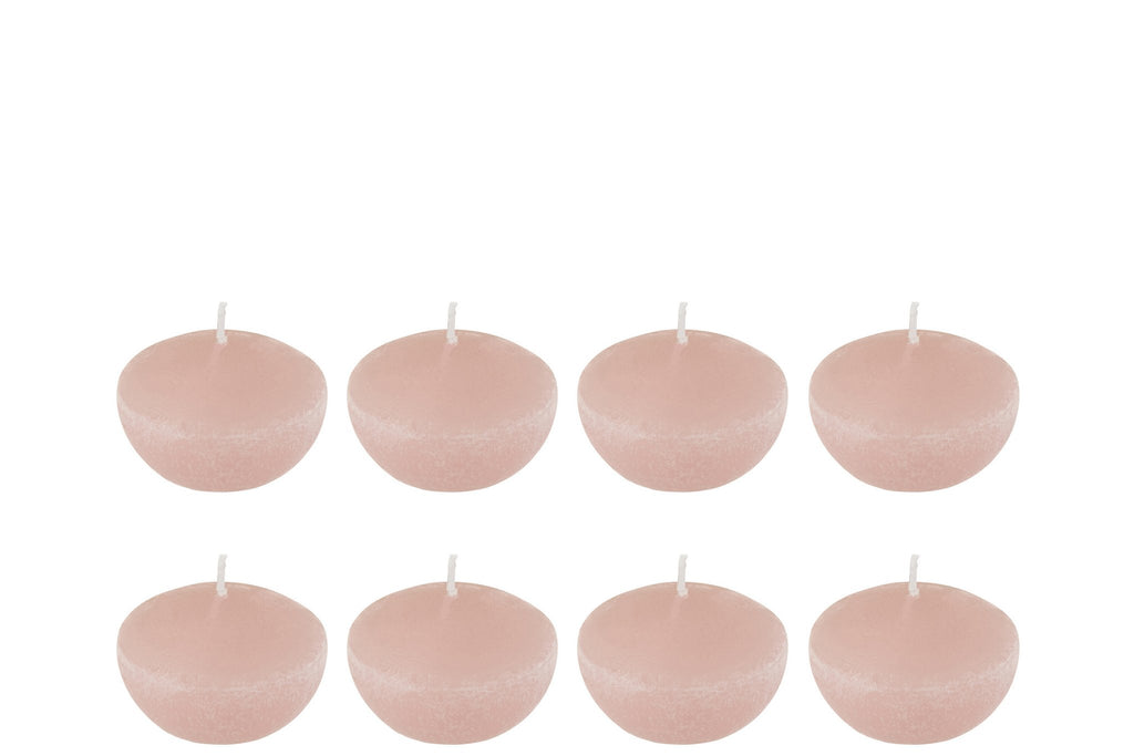 J-Line drijfkaars - roze - small - 4U - doos van 8