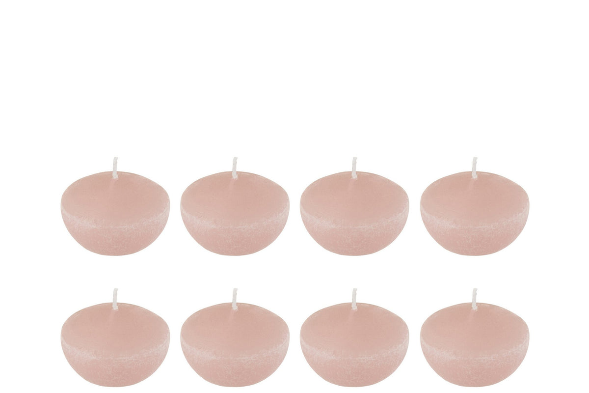 J-Line drijfkaars - roze - small - 4U - doos van 8