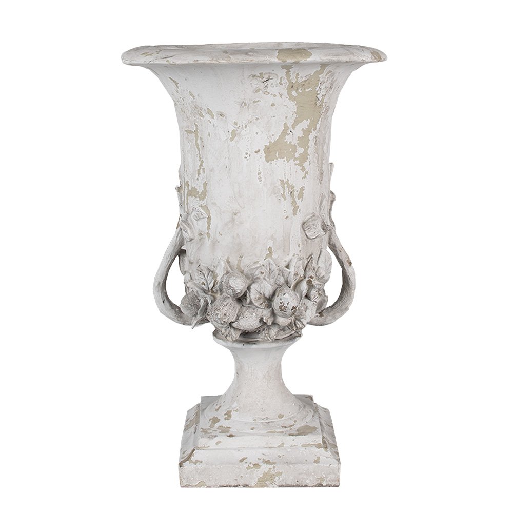 Bloempot 46 cm Beige Polyresin Decoratie Vaas