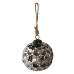 Kerstbal Ø 10 cm Zwart Glas Kerstdecoratie