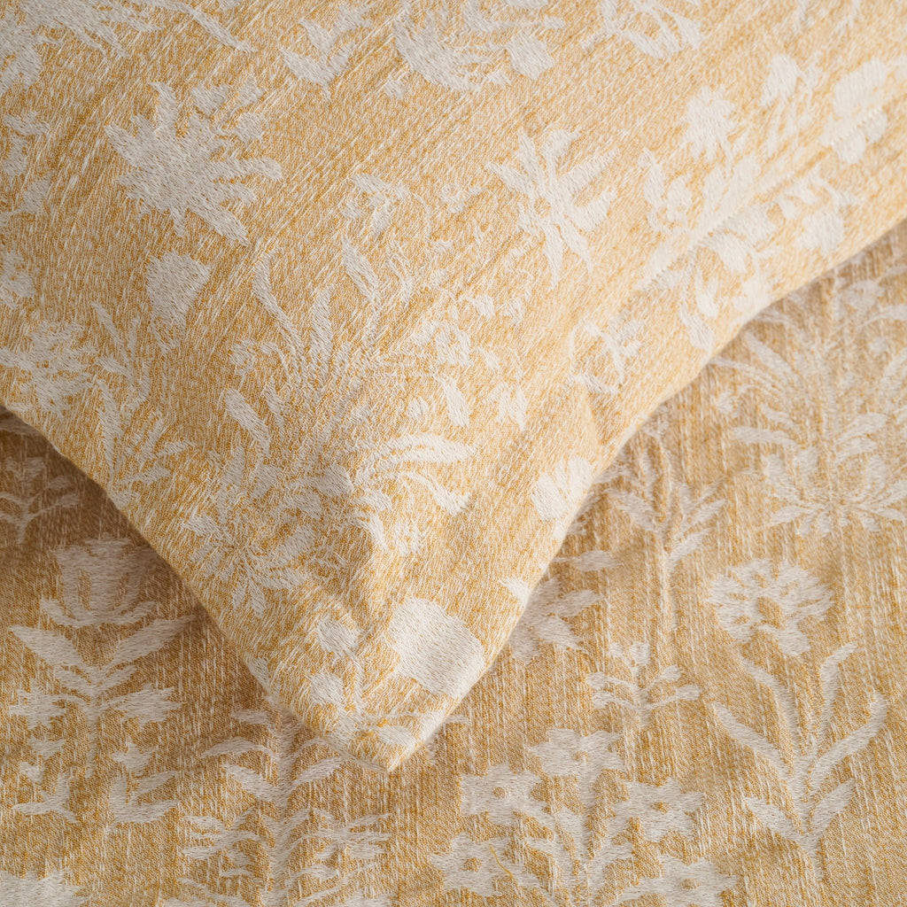 Trooster | Katoenen bamboejacquard | Enkele en dubbele maat | Met 2 kussenhoezen