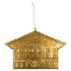 Hanger ijzer chalet a goud 28cm
