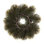 Kerstkrans Ø 26 cm Groen Wit Kunststof