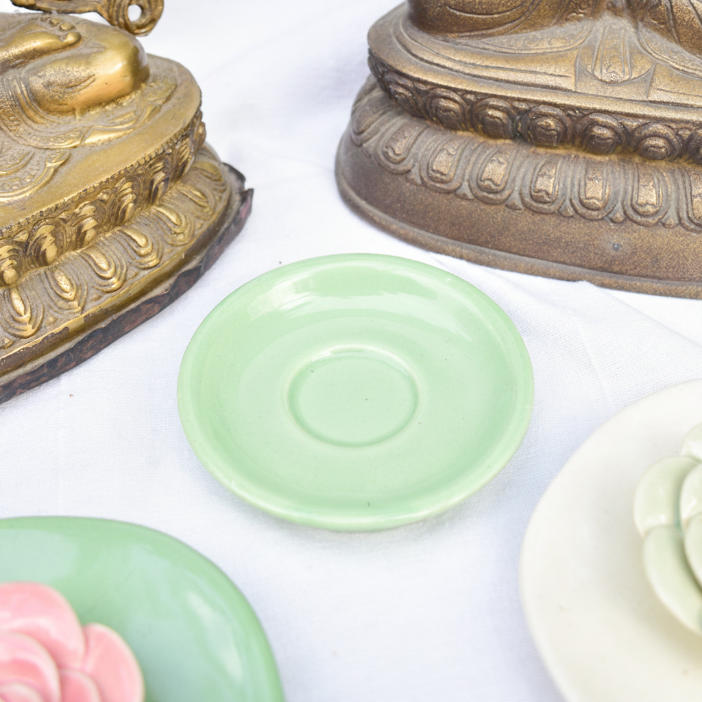 Wierookhouder | Gebeeldhouwd roze Lotus-ontwerp | Handgemaakt