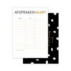 Afsprakenkaartjes - 20 stuks