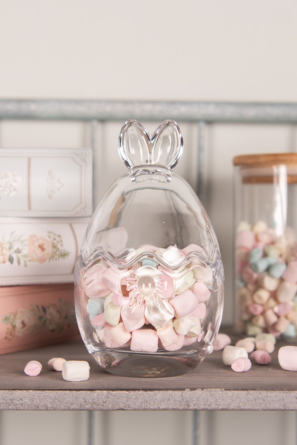 Glazen potje Ei Ø 8x14 cm Transparant Glas